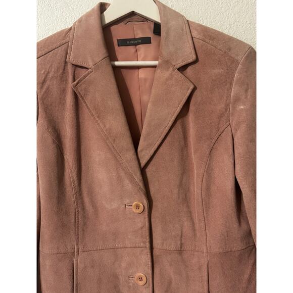 Liz Claiborne Women's Suede Blazer Jacket Size 10 Petite - Picture 3 of 10